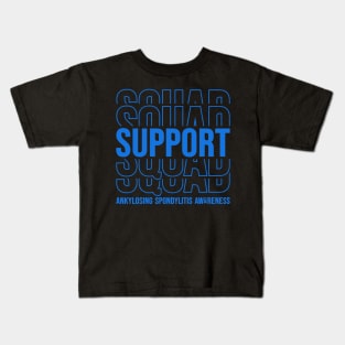 Ankylosing Spondylitis Awareness Support Squad Kids T-Shirt